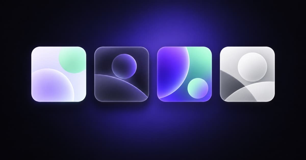 Several iPhone widget tiles in different styles side by side, illustrating alternative widget apps